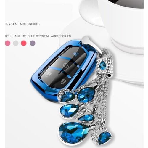 Wear-resistant new soft TPU full cover car key housing for Cadillac XTS ATS-L XT5 XT4 CT6 SRX CT6 PLUG-IU accessories key case