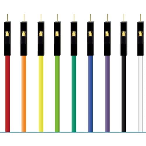 20CM 2.54mm 1pin Female to Female jumper wire Dupont cable 24AWG single 1P DuPont cable wire harness