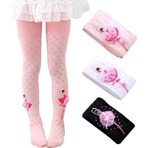 2 to 8 Years Girl Tights Girls Children Kids Elastic Baby Stockings Ballet Girl Princess Pantyhose Cotton Dance Hosiery Tights