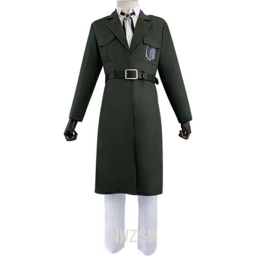 Wings of Anime Freedom Attack on Titan Cosplay Costume of the Investigation Corps Army Green windbreaker