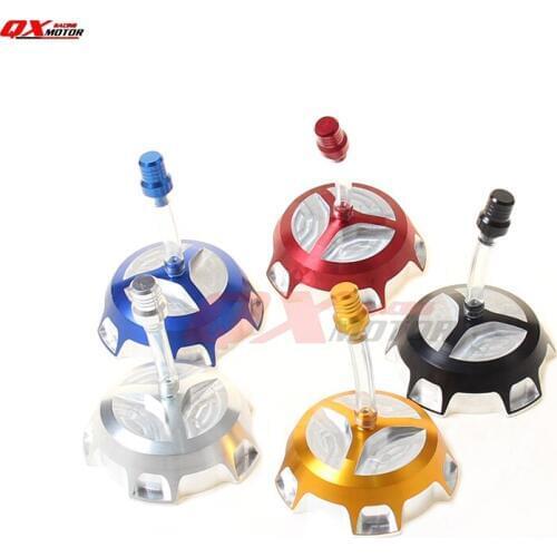 Free Shipping Dirt bike Pit Bike Motorcross Aluminum CNC Alloy Fuel Gas Tank Cap Fit To Pit Pro Kayo Atomik 125/140/150160cc