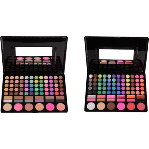 Hot Style Eye Shadow Earth Pearl Matte 78 Eye Shadow Tray Lip Gloss Foundation Blush Combo Set
