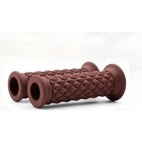 Retro Hand Grip Motorcycle Grips 22mm Diamond Handlebar Hand Grip