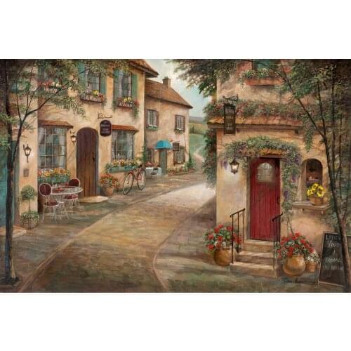Cafe in Light Cross Stitch Kits Color 14CT Unprinted For DIY Embroidered Handmade Arts Set Wall Home Decor Handmade