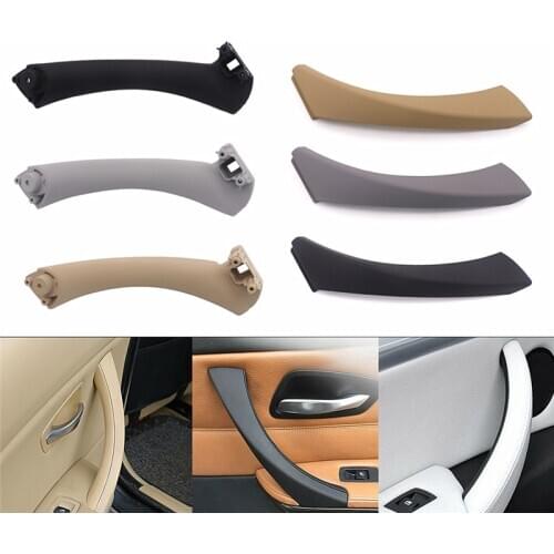 1 Set Car Original Inner Door Handle Panel Cover Gray Beige Black Left Right Sedan Pull Trim Cover Fit For BMW 3-Series E90 E91
