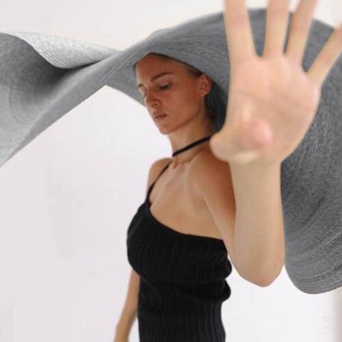 Oversized Fashion Large Sun Hat Woen Solid Casual Beach Anti-uv Sun Protection Cap Cover Hats Cappelli Da Sole #G4