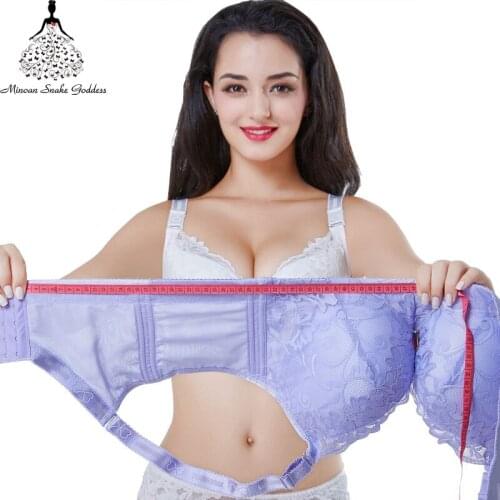 Plus Size Bra Lace Bras For Woman Push Up Lingerie Women Underwear Brassiere Bralette Big Size CDE Cup Sostenes Mujer Grande