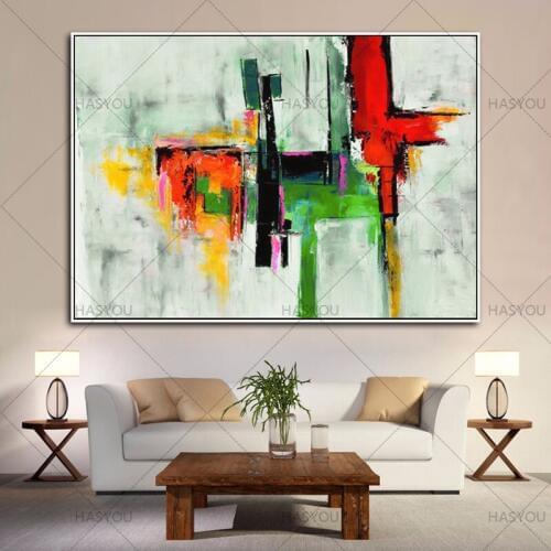 Pop art Handpainted Abstract Oil Painting For home Decoration Abstract Canvas Painting wall art picture for hotel office decor