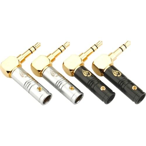 3.5MM Plug Audio Jack 3.5MM Male To 6MM Female Audio Headphone Converter Plug Large Wave 3.5MM Stereo Bending AUX 6MM Tail Hole