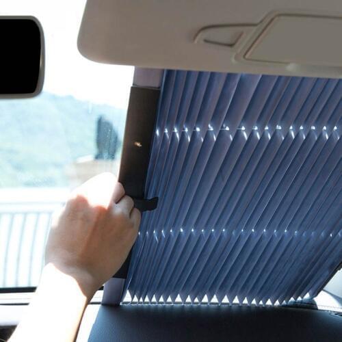 Popular Car Windshield SunShades Cover Auto Retractable Car Curtain Protector Shield Visor for SUV/MPV/Truck Front Rear Window