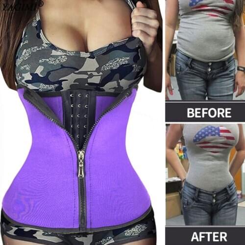 Workout Sheath Sauna Suit Belt Women Waist Trainer Body Shaper Slimming Corset Colombian Girdles Neoprene Shapewear Fajas