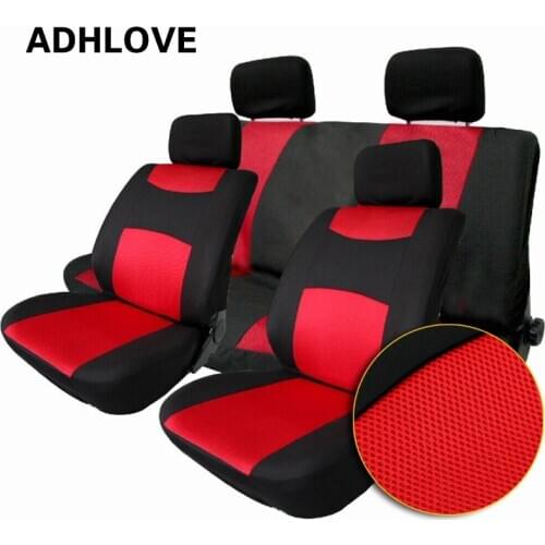 10Pcs Universal Auto Seat Covers Car Polyester Cloth Cushion Protectors Decoration Full Set Seat Protector For Car Truck SUV Van