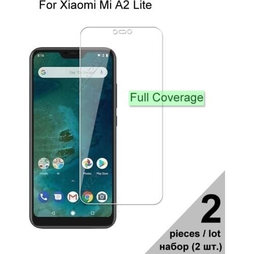 Tempered Glass For Xiaomi Mi A2 Lite Explosion-proof Full Cover Screen Protector Protective Glass For Xiaomi Mi A2 Lite