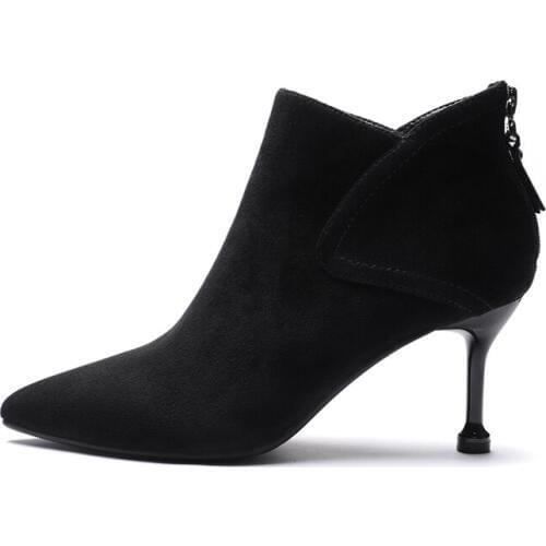 High Heel Boots Autumn Boots Black Ankle Boots For Women Luxury Shoes Women Designers Shoes Woman Zapatos Mujer 2020 Sapatos