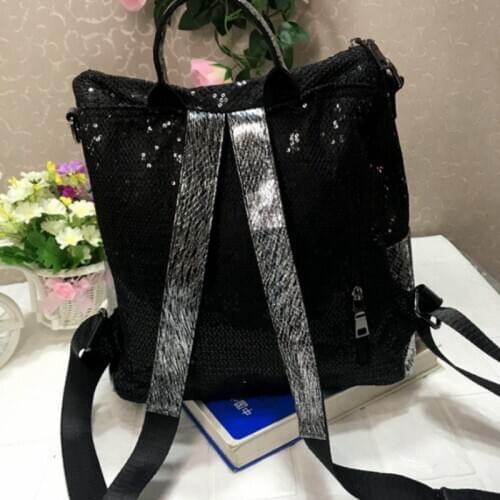 2020 Mesh New Sequined Casual Backpacks Women High Capacity Laptop School Backpack Korean Style Street Travel Backpack Shoulder