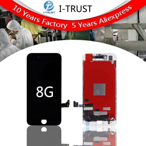 50 Pcs Grade AAA Quality For iPhone 8 LCD Display Screen Replacement Lens Pantalla With Touch Digitizer Free Shipping