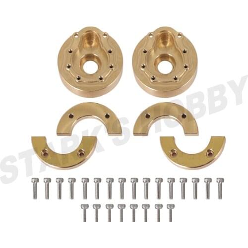 2PCS TRX4 Heavy Brass Portal Drive Housing Counterweight Balance Weight for 1/10 RC Crawler Car Traxxas TRX-4