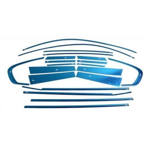 20pcs Car Full Window Trims +Center Pillar Trim For bmw X6 E71 2009 2010 2011 2012 2013 2014