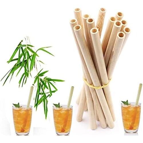 5/10Pcs Reusable Bamboo Drinking Straws Drinking Straw Natural Eco Friendly Biodegradable Straws Birthday Party Bar Kitchen Tool