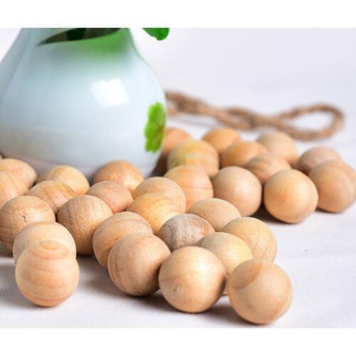 50pcs/pack Wardrobe Clothes Drawer Bug Repellent Mildew Moth Insect Camphor Natural Cedar Wood Health Pest Control Wood Ball