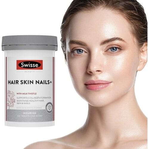 Australia Swisse Hair Collagen 100Tablets Women Glossy Radiant SkinCare Healthy Nails Strength Antioxidant Wellness Supplements