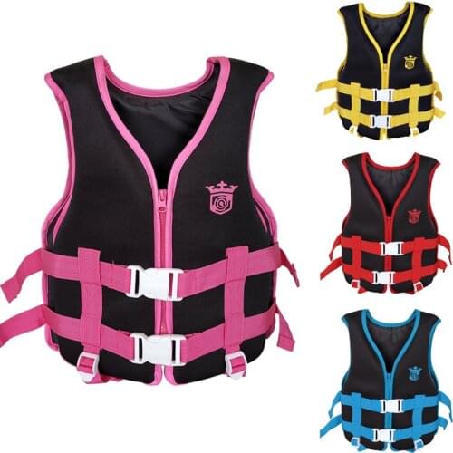 Kids Swim Float Vest Swimming Jacket, Children Toddler Flotation Swimsuit Buoyancy Swimwear Neoprene Swimewear with Leg bands