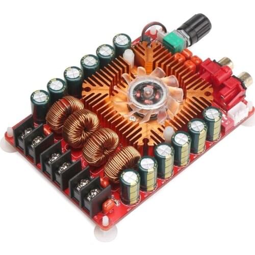 TDA7498E 2X160W Dual Channel Audio Amplifier Board, Support BTL Mode 1X220W Single Channel, DC 24V Digital Amp Module