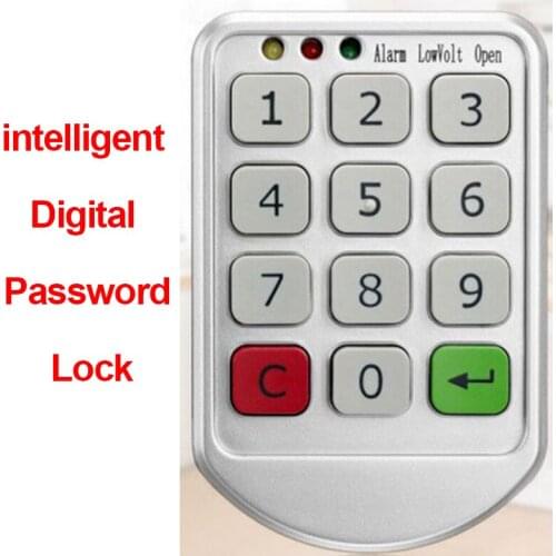 Intelligent Digital Password Lock Electronic Door Lock Keypad Candad Number Code Locks for Cabinet Door Intelligent Drawer Safer