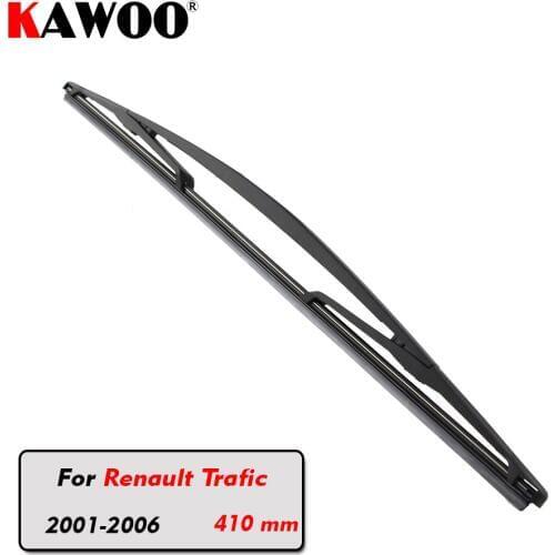 KAWOO Car Rear Wiper Blade Blades Back Window Wipers Arm For Renault Trafic Hatchback (2001-2006) 410mm Auto Windscreen Blade
