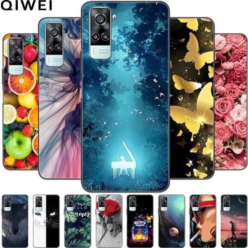 Soft Silicone Case For Vivo Y31 2021 6.58'' Cute Painted Phone Cases For Vivo V2036 TPU Bumper Funda For VivoY31 Y 31 Back Cover