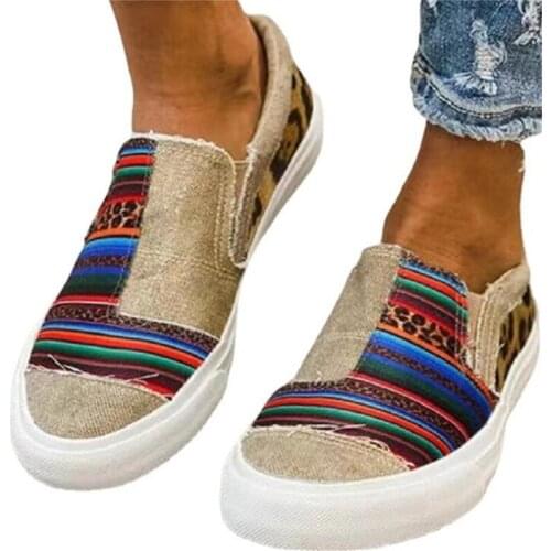 New style womens shoes fashion big size women sneakers sports platform casual shoes breathable womens canvas shoes loafers