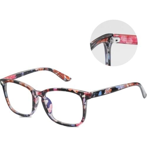 Anti blue light goggles glasses square computer glasses plain glasses full frame glasses for men and women radiation protection