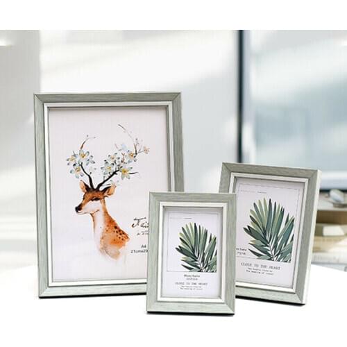 UK All Sizes Frames Wood Effects Picture Photo Frames light pink&light green