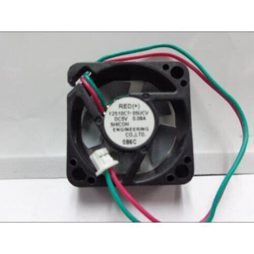 Wholesale: SHICOH F2510CT-05UCV 2.5cm 25*25*10 DC5V 0.4W 0.08A 2 line iron leaves small fan