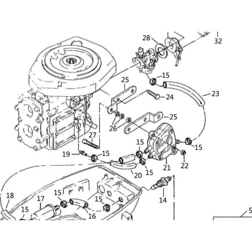 Zongshen Selva outboard fuel pump 2/3/6/15/30/40 horsepower