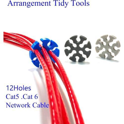 Network Cable Management Comb Tools Wire Network Module Arrangement Tidy Tools for Computer Room Studio Manage Cat6 Cables