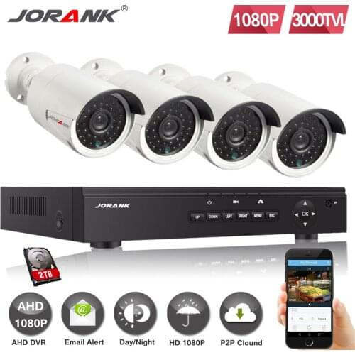 Home 8CH CCTV Security System 8 Channel HDMI 1080P AHD DVR HD 1080 P 2.0MP external 4PS camera kit Video surveillance system