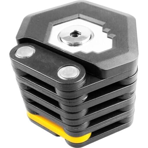 Foldable Bike Lock Hamburg-Lock Alloy Anti-Theft Strong Security Mountain Bicycle Road Bicycle Lock Mount Bracket Chain Lock