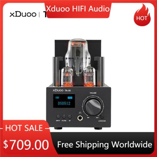 XDUOO TA-30 USB DAC ES9038Q2M HD Bluetooth High Performance DSD512 DAC Tube Headphone Amplifier