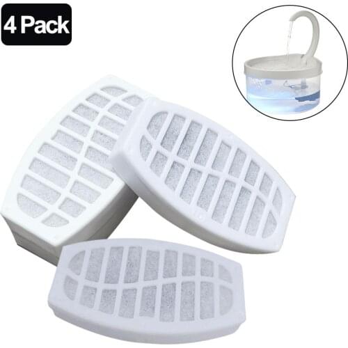 1/4pc Replaced Activated Carbon Filter For Cat Water Drinking Fountain Replacement Filters Pet Dog Fountain Dispenser Accessorie
