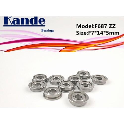 10pcs ABEC-1 F687ZZ F687-2Z Miniautre F687 Ball Bearing F7x14x5mm F687 F687-2Z