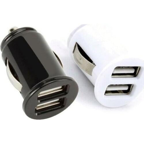 Mini Car Charger 2.4A 3.2A Dual Usb Charger Fast Charging Power Adapter For Mobile Phone Tablet Car Cigarette Lighter
