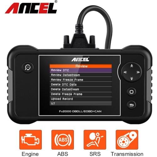ANCEL FX2000 Automotive Scanner 4 System Diagnostic Tool Engine ABS SRS Airbag Transmission Professional OBD2 EOBD Code Reader