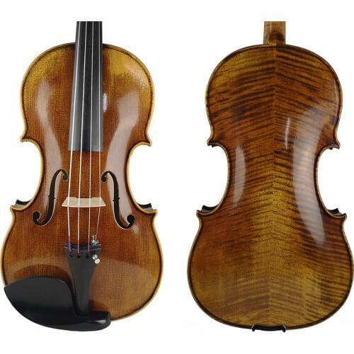 Copy Stradivarius 1715 100% Handmade Oil Varnish Viola + Carbon Fiber Bow Foam Case violon SK512