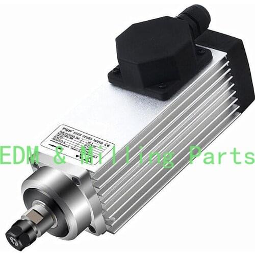 CNC ZY70 * 65-750 Engraving Machine Part Square Air-cooled Spindle Motor 750W-220V-12000