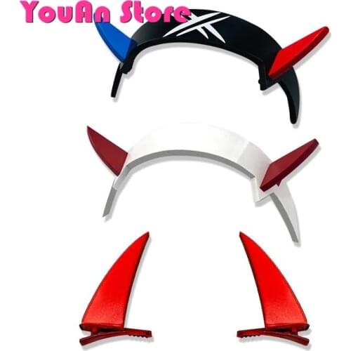 DARLING in the FRANXX 02 Cosplay headband hairpins Zero Two prop accessories