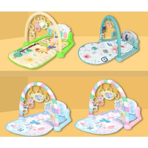 Baby Gym Puzzles Mat Educational Rack Toys Baby Music Play Mat With Piano Keyboard Lights Infant Fitness Carpet Gift For Kids