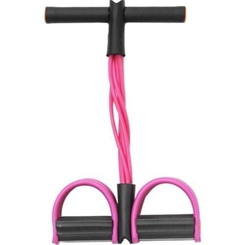 Pedal Resistance Band 6 Tube Elastic Yoga Pedal Puller Resistance Band for Abdomen Waist ArmLegStretching Situp Training