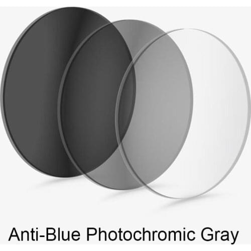 Photochromic Blue Light Blocking Glasses Lenses 1.56 1.61 1.67 Aspherical Myopia Hyperopia Optical Prescription Glasses Lens UV