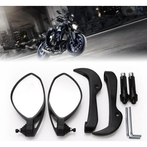 Reliable Side Mirror Easy Installation Compact 22mm Motorcycle Rear View Mirror for Yamaha MT07 R3 R25 Accessories Goods